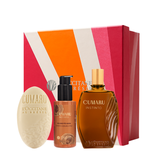 Combo Cumaru Instinto: Sabonete, Bálsamo Pós-Barba e Deo Colônia